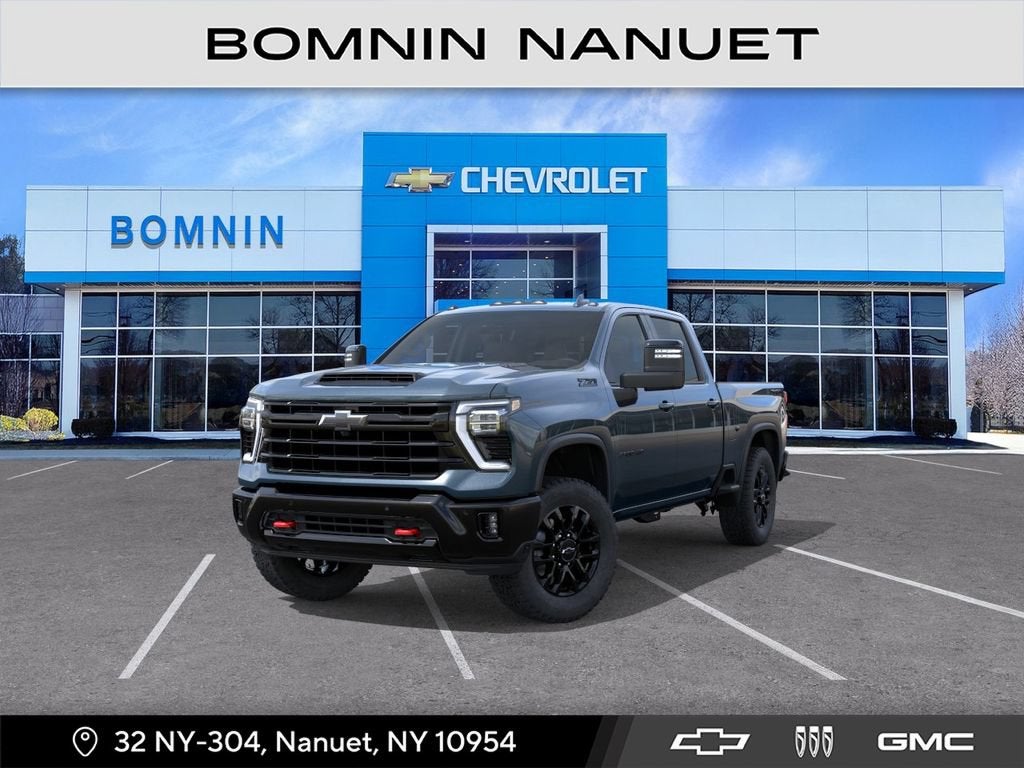 2026 Chevrolet Silverado 2500 HD LTZ in Lakeshore Blue Metallic — front three-quarter view