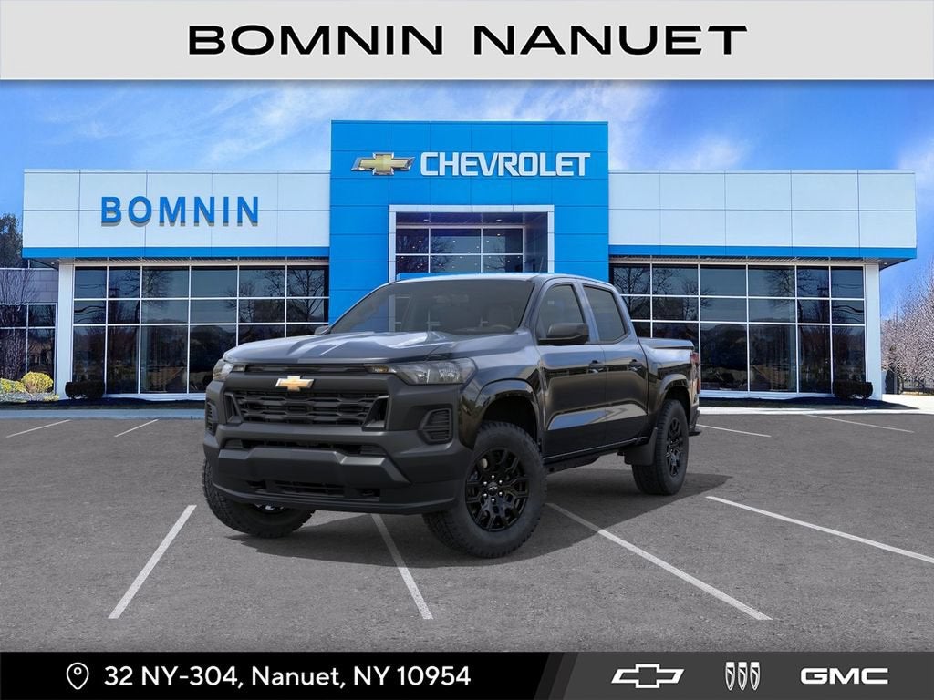 2026 Chevrolet Colorado WT in Black — front three-quarter view
