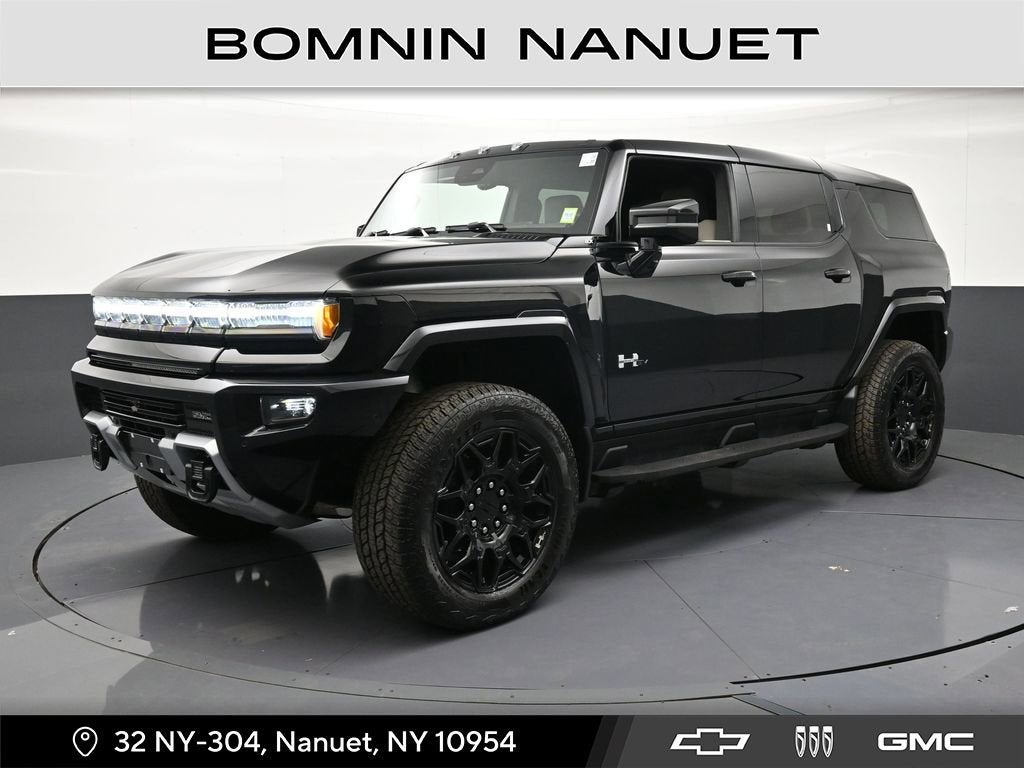 2026 GMC HUMMER EV SUV 2X in Void Black — front three-quarter view