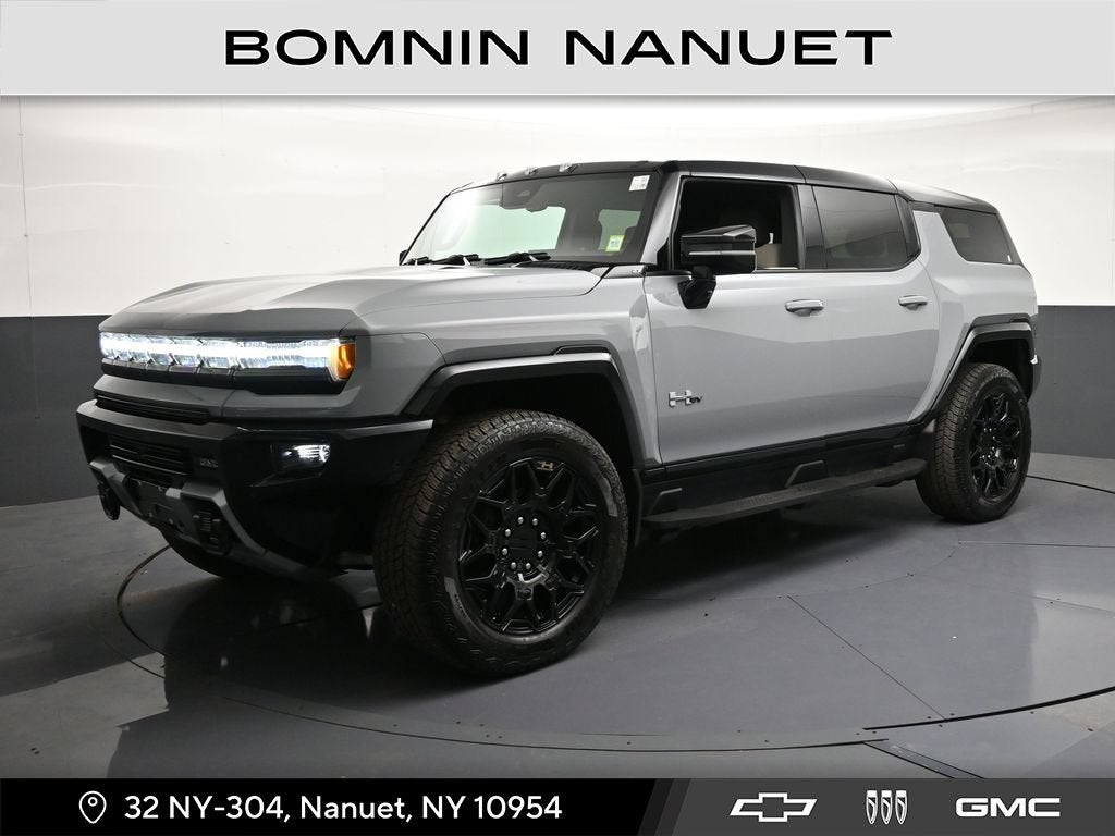 2026 GMC HUMMER EV SUV 2X in Meteorite Metallic (Gray) — front three-quarter view