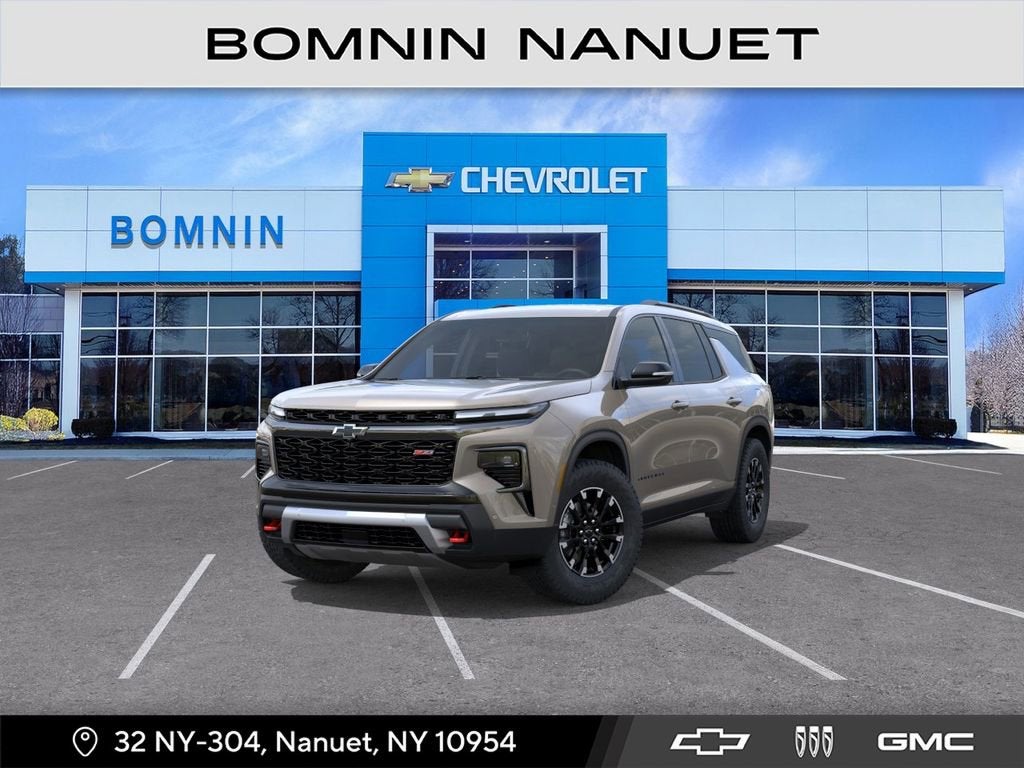 2026 Chevrolet Traverse Z71 in Sandstone Gray — front three-quarter view