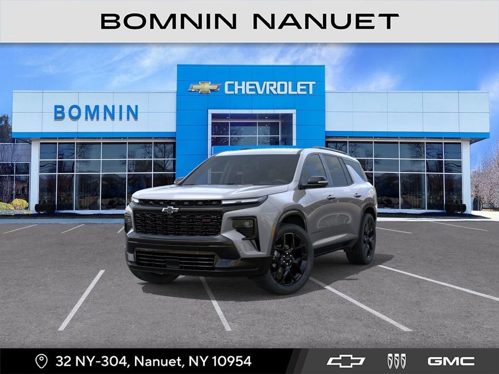 2026 Chevrolet Traverse RS in Sterling Gray Metallic — front three-quarter view