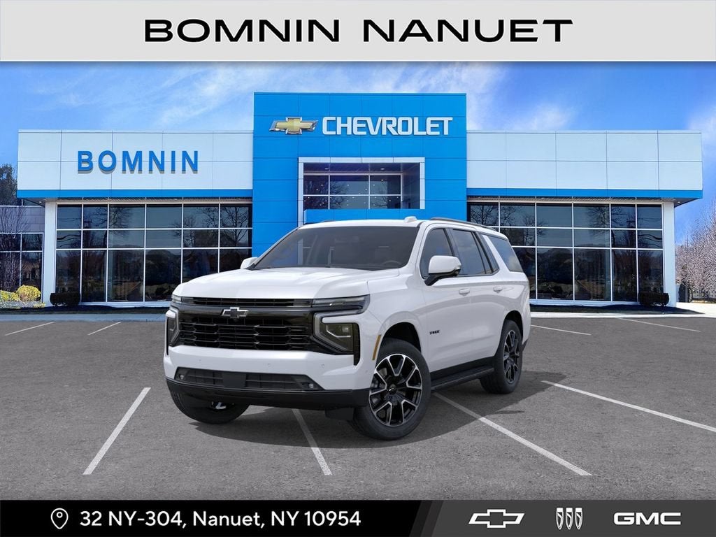 2026 Chevrolet Tahoe RST in Summit White — front three-quarter view