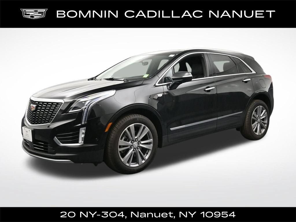 2026 Cadillac XT5 Premium Luxury in Stellar Black Metallic — front three-quarter view
