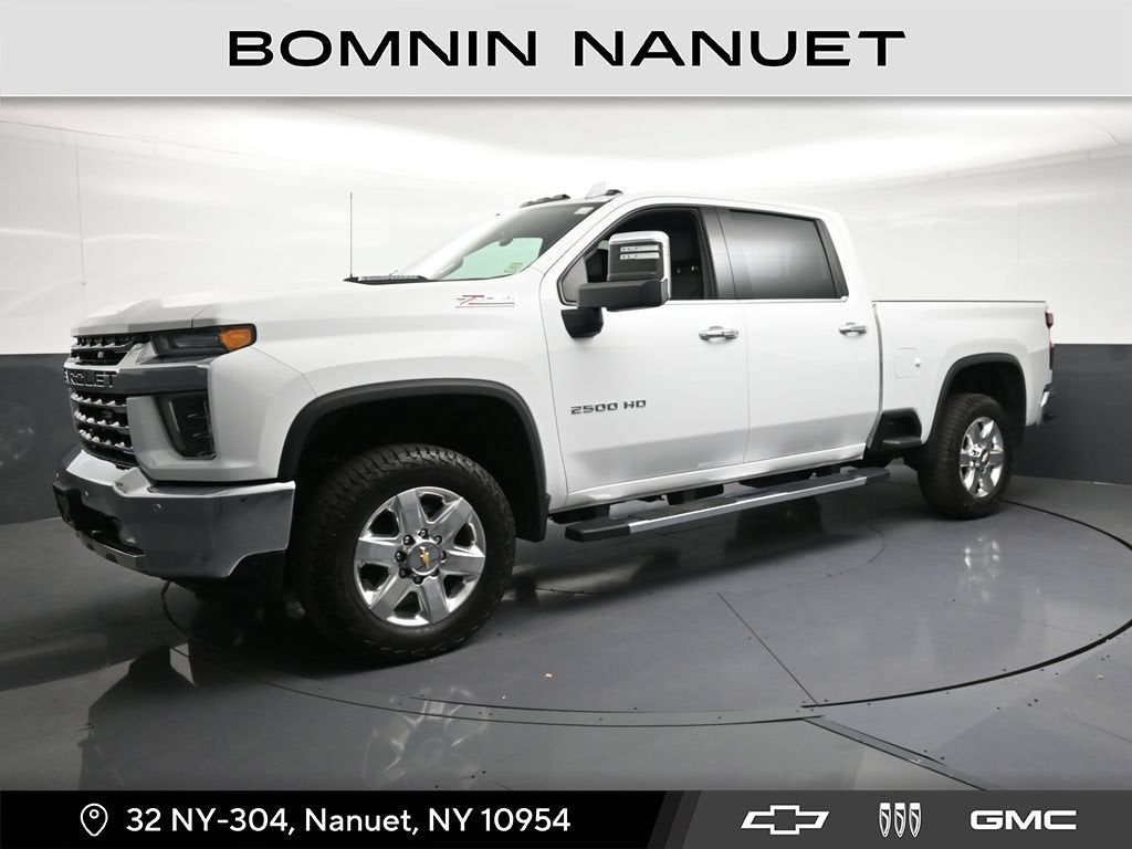 2022 Chevrolet Silverado 2500 HD LTZ in Summit White — front three-quarter view