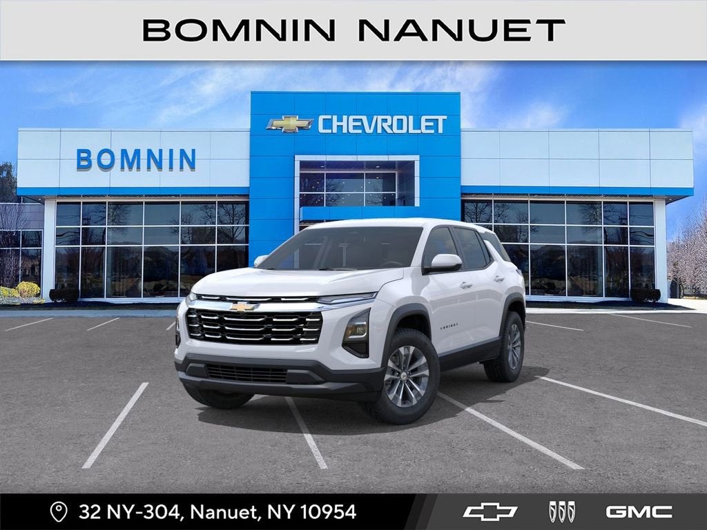 2026 Chevrolet Equinox LT in Summit White — front three-quarter view