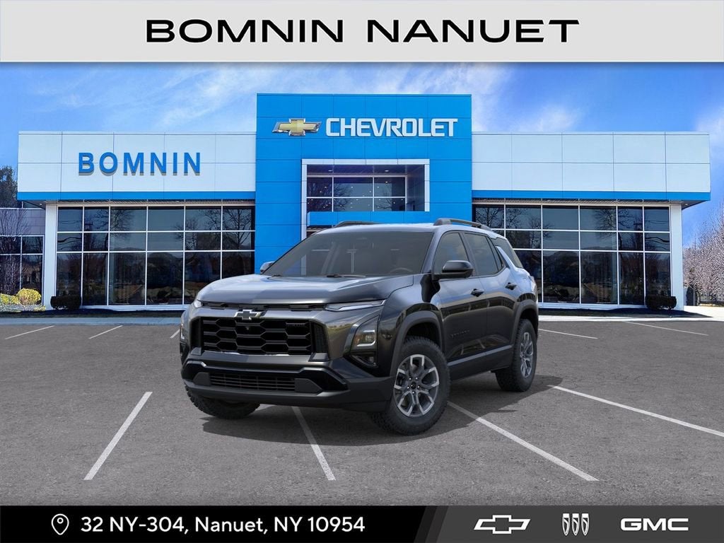 2026 Chevrolet Equinox ACTIV in Mosaic Black Metallic — front three-quarter view