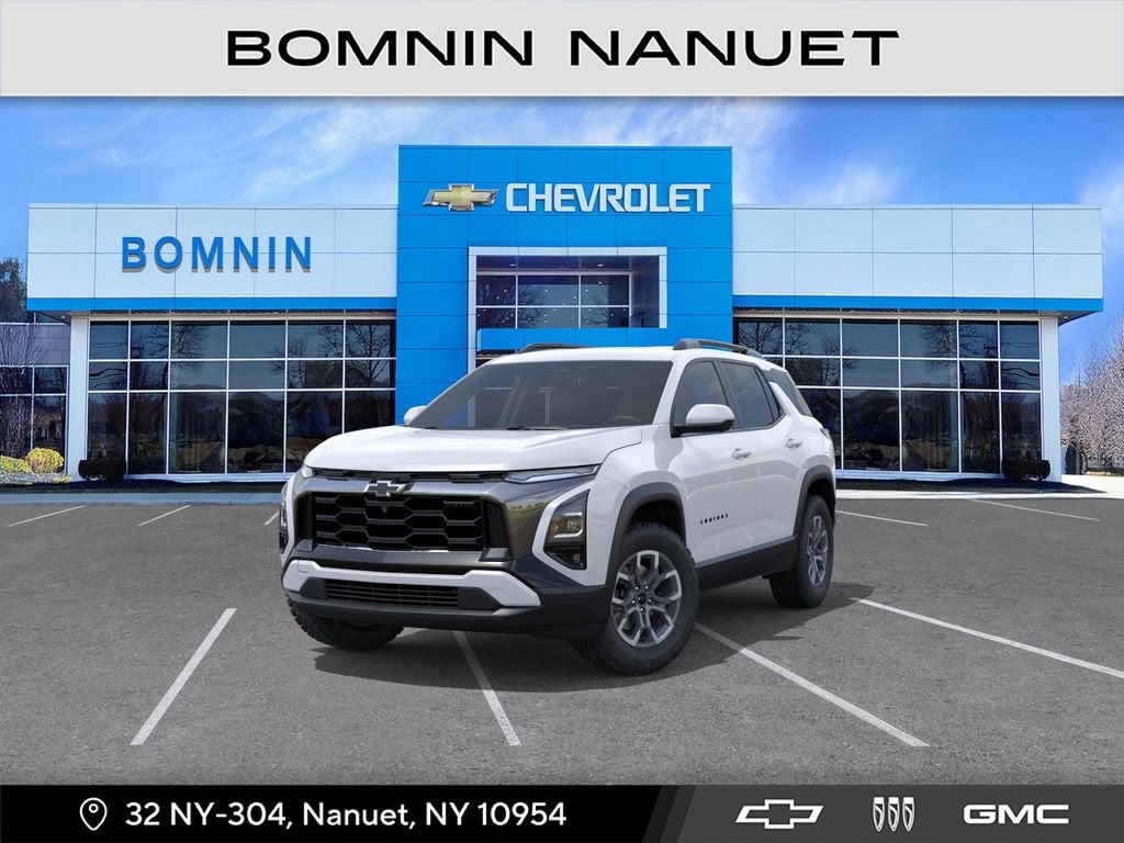 2026 Chevrolet Equinox ACTIV in Polar White Tricoat — front three-quarter view