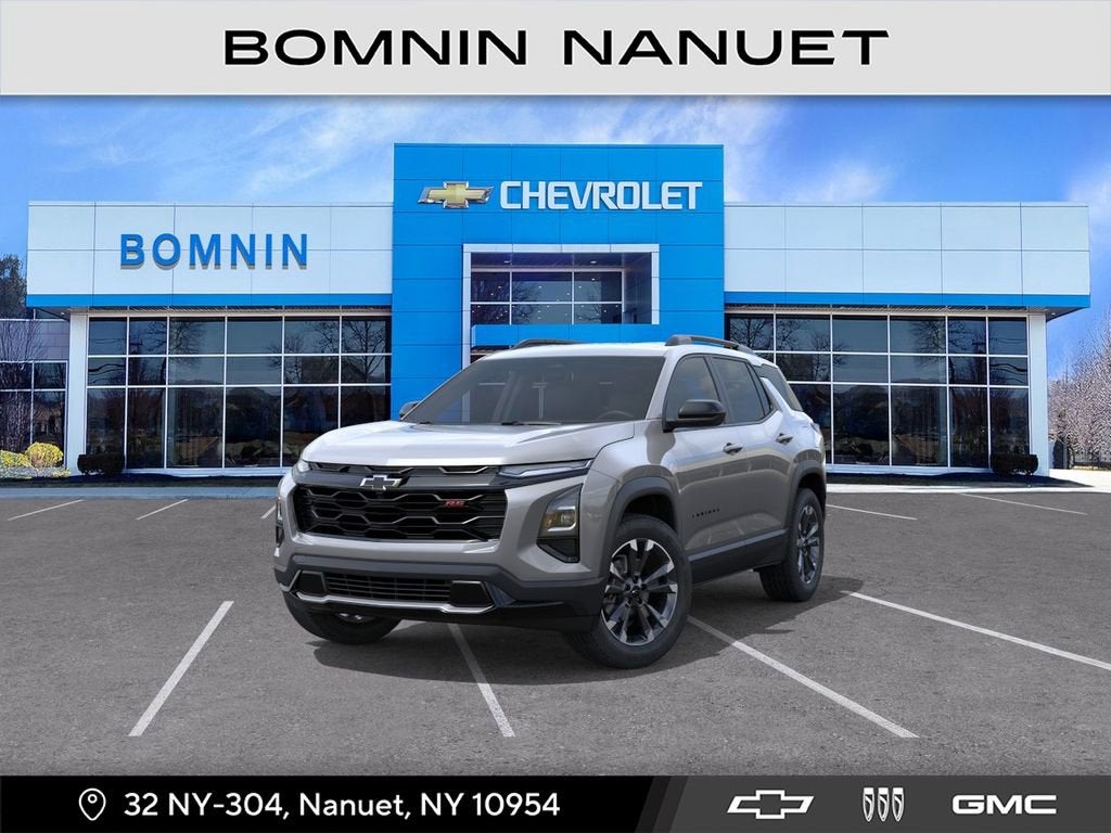 2026 Chevrolet Equinox RS in Sterling Gray Metallic — front three-quarter view