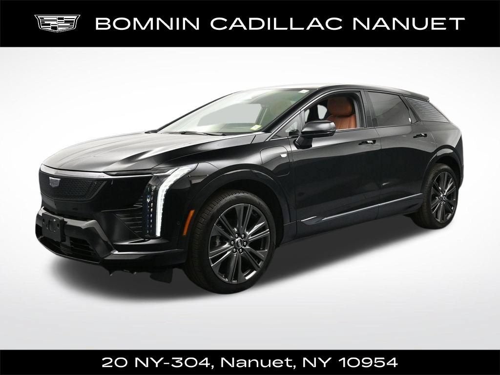 2026 Cadillac OPTIQ Premium Sport in Black Raven — front three-quarter view