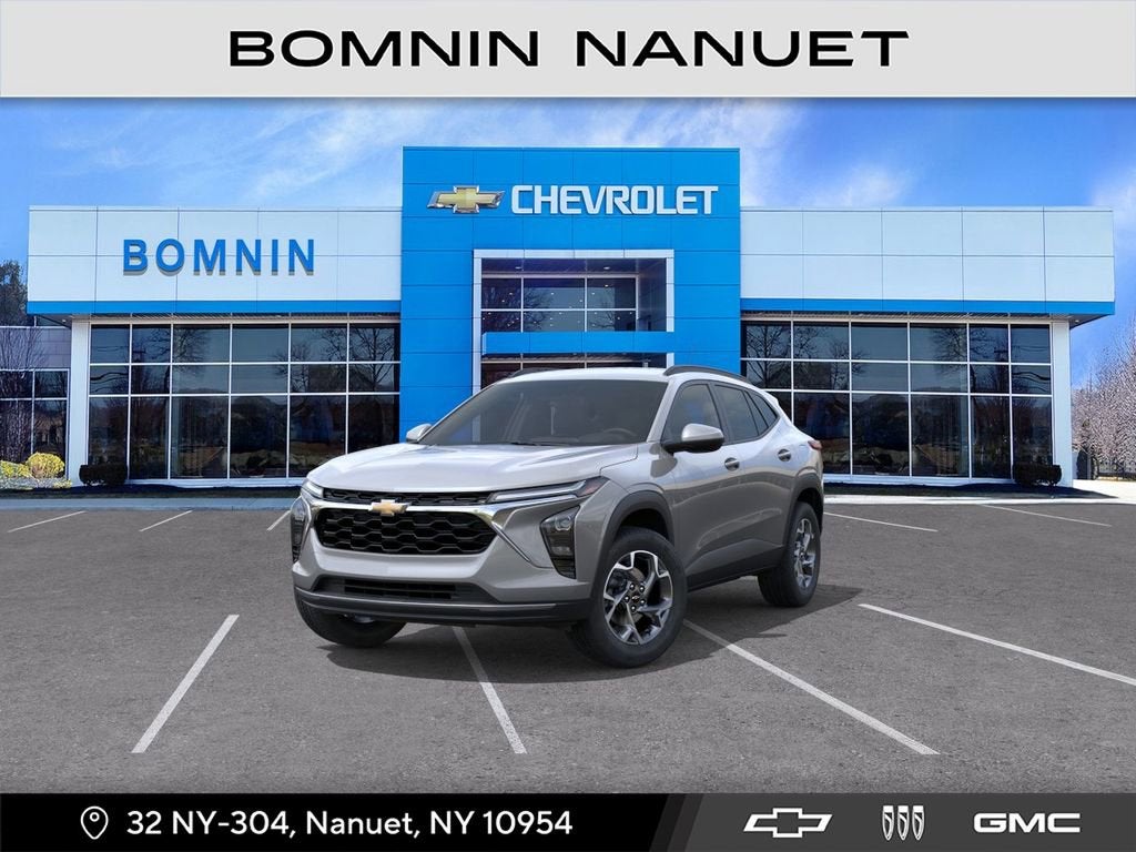 2026 Chevrolet Trax LT in Sterling Gray Metallic — front three-quarter view