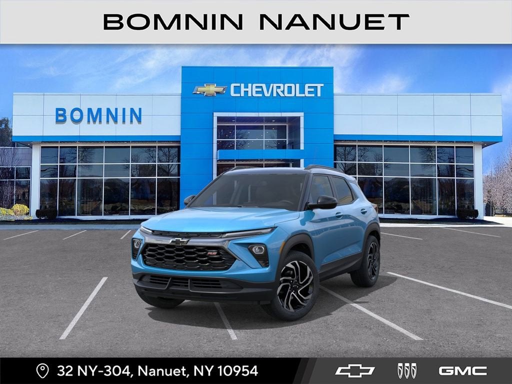 2026 Chevrolet Trailblazer RS in Marina Blue Metallic — front three-quarter view